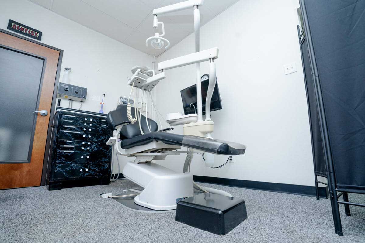 dental chair inside one of the operatories at Smile Time Dentistry in DeSoto, TX